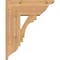 Ekena Millwork Merced Traditional Smooth Bracket w/ Offset Brace, Western Red Cedar, 7 1/2"W x 18"D x 22"H BKT0806X18X22MRC01SWR - alternate 2